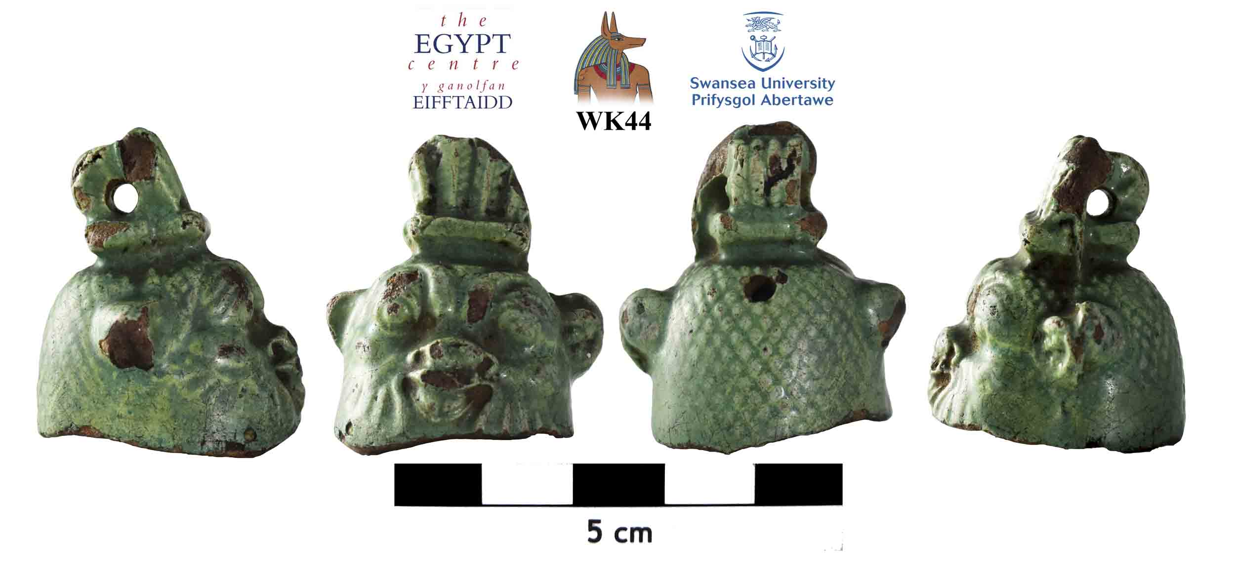 Image for: Faience Bes-bell